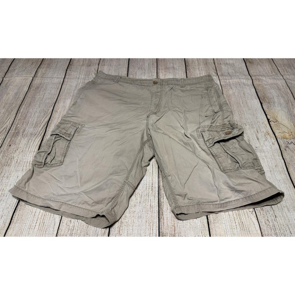 Vintage Nike Orange Tag Mens Cargo Shorts Tan Beige Size XL GTub31